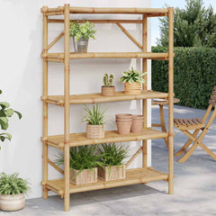 vidaXL 5-Layer Shelf 100x40x150 cm Bamboo 1