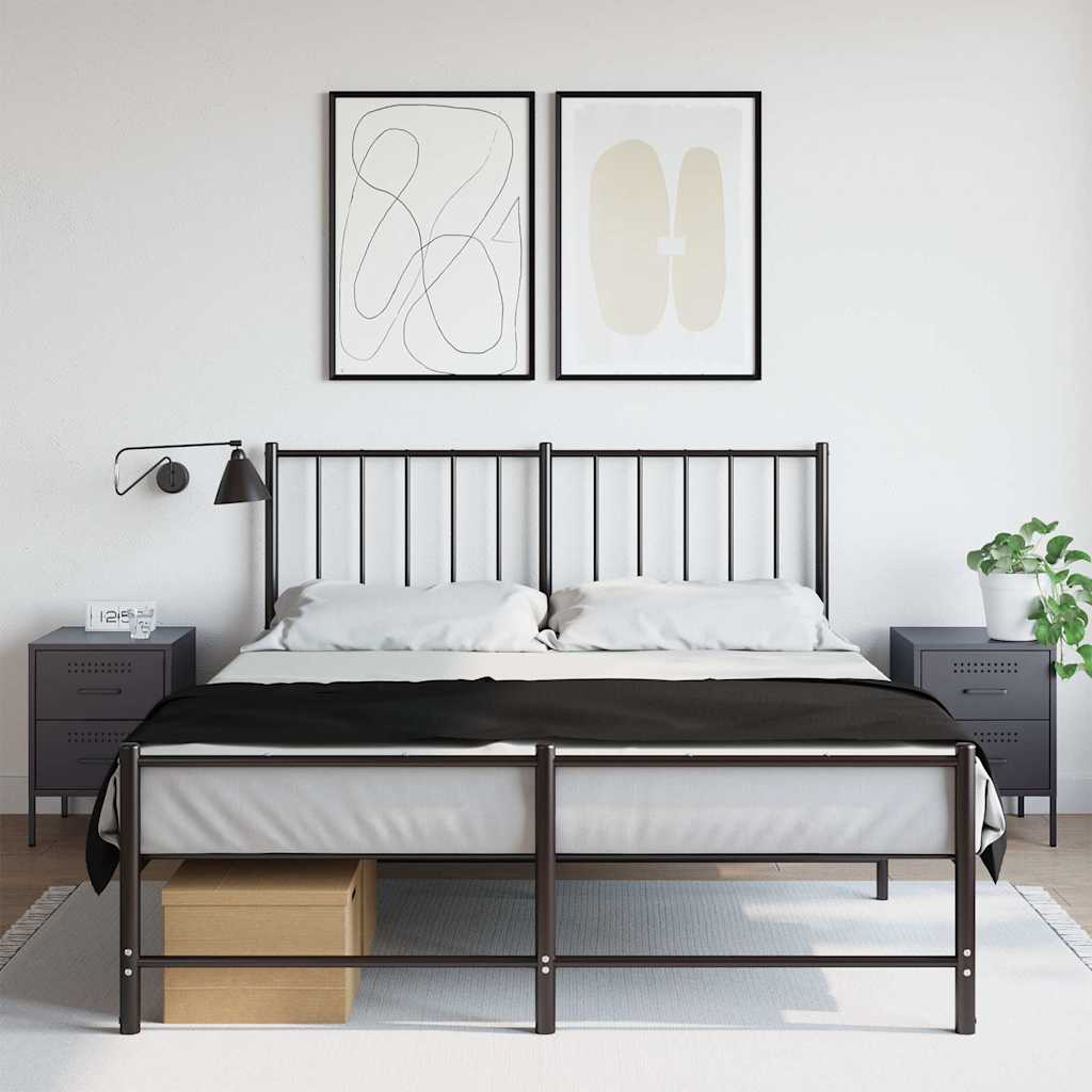 vidaXL Bedside Cabinets 2 pcs Anthracite 36x39x50.5 cm Steel 1