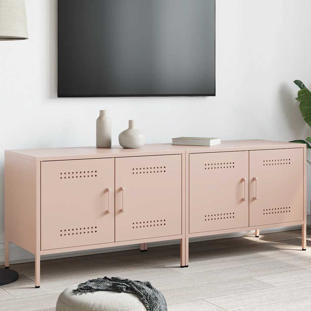 TV Cabinet 68x39x50,5 cm Steel Pink 2
