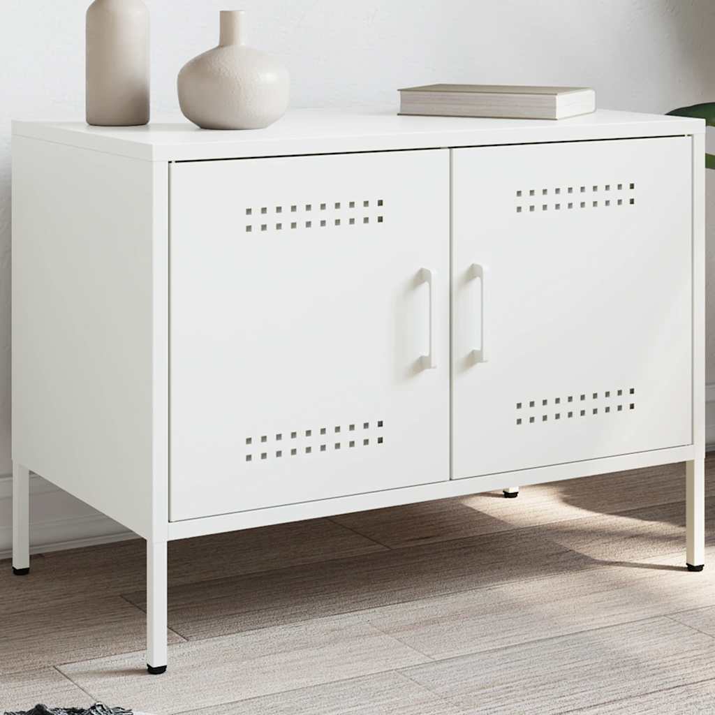 TV Cabinet 68x39x50,5 cm Steel White 1