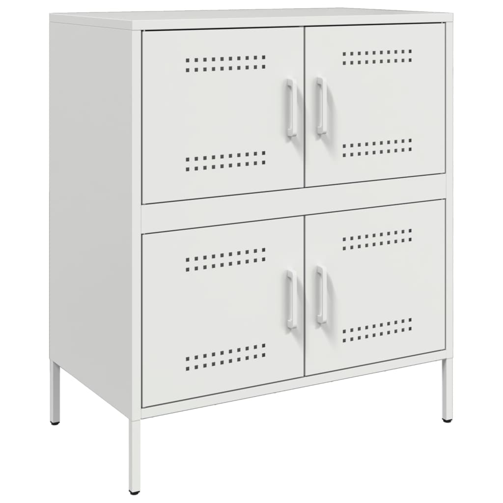 Sideboard 68x39x79 cm Steel White