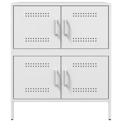 Sideboard 68x39x79 cm Steel White