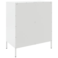 Sideboard 68x39x79 cm Steel White