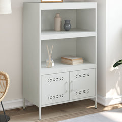 vidaXL Highboard White 68x39x113 cm Steel 1