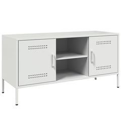 vidaXL TV Cabinet White 100,5x39x50,5 cm Steel 2