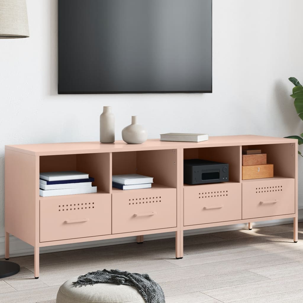 TV Cabinet 68x39x50,5 cm Steel Pink 2