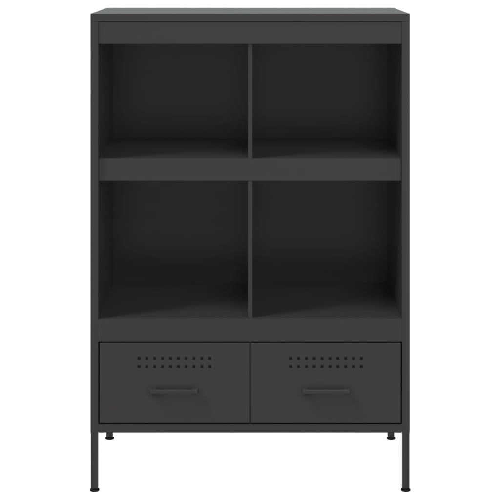 Highboard 68x39x101,5 cm Steel Black