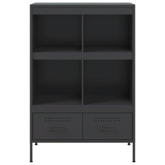 Highboard 68x39x101,5 cm Steel Black