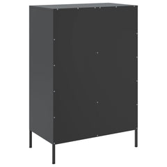 Highboard 68x39x101,5 cm Steel Black