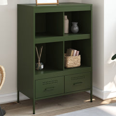 Highboard 68x39x101,5 cm Steel Green