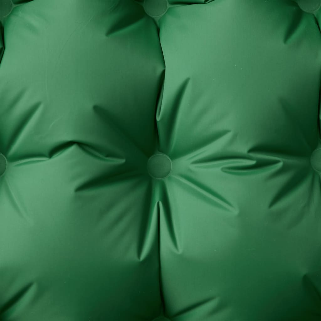 vidaXL Self Inflating Camping Mattress with Pillow 1-Person Green 3