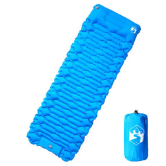 vidaXL Self Inflating Camping Mattress with Pillow 1-Person Blue 1