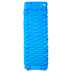 vidaXL Self Inflating Camping Mattress with Pillow 1-Person Blue 2