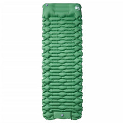 vidaXL Self Inflating Camping Mattress with Pillow 1-Person Green 2