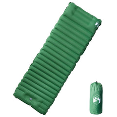 Self Inflating Camping Mattress with Pillow 1-Person Green