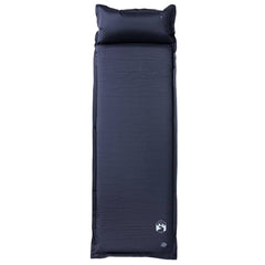 vidaXL Self Inflating Camping Mattress with Pillow 1-Person Grey 2