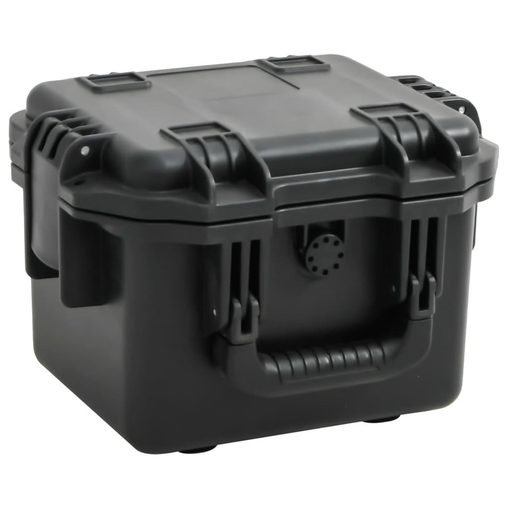vidaXL Portable Flight Case Black 30x24,5x20 cm PP 1
