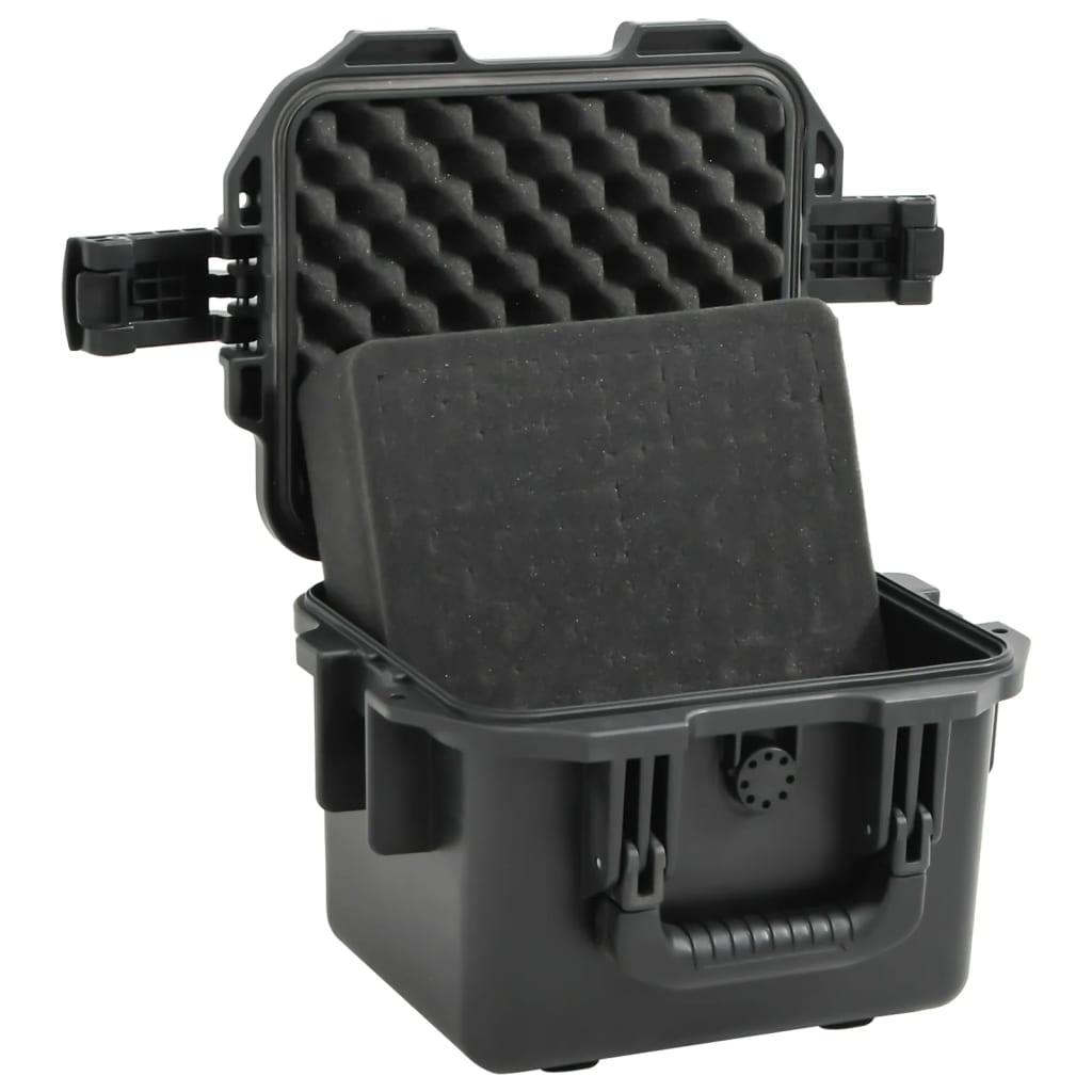 vidaXL Portable Flight Case Black 30x24,5x20 cm PP 4
