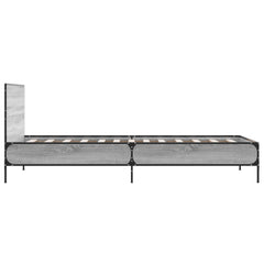 vidaXL Bed Frame without Mattress Grey Sonoma 75x190 cm Small Single 5