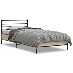 vidaXL Bed Frame without Mattress Sonoma Oak 90x200 cm 2