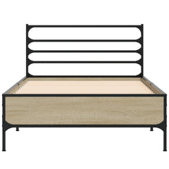 vidaXL Bed Frame without Mattress Sonoma Oak 90x200 cm 4