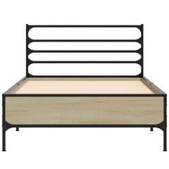 vidaXL Bed Frame without Mattress Sonoma Oak 100x200 cm 4
