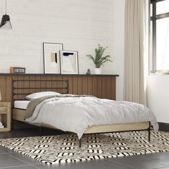 vidaXL Bed Frame without Mattress Sonoma Oak 75x190 cm Small Single 1