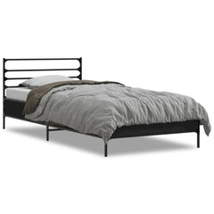 vidaXL Bed Frame without Mattress Black 90x190 cm Single 2