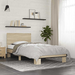 Bed Frame without Mattress Length 190 cm Sonoma oak