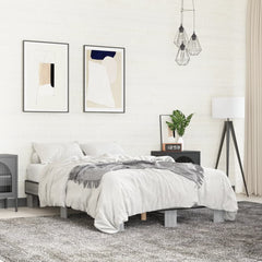 Bed Frame without Mattress 120x200 cm Grey sonoma