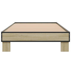 Bed Frame without Mattress Length 190 cm Sonoma Oak 75 cm