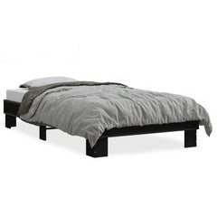 vidaXL Bed Frame without Mattress Black 90x190 cm Single 2