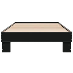 vidaXL Bed Frame without Mattress Black 90x190 cm Single 4