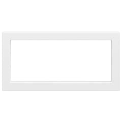 vidaXL Shelf Brackets for Washbasin 2 pcs White Rectangular Steel 6