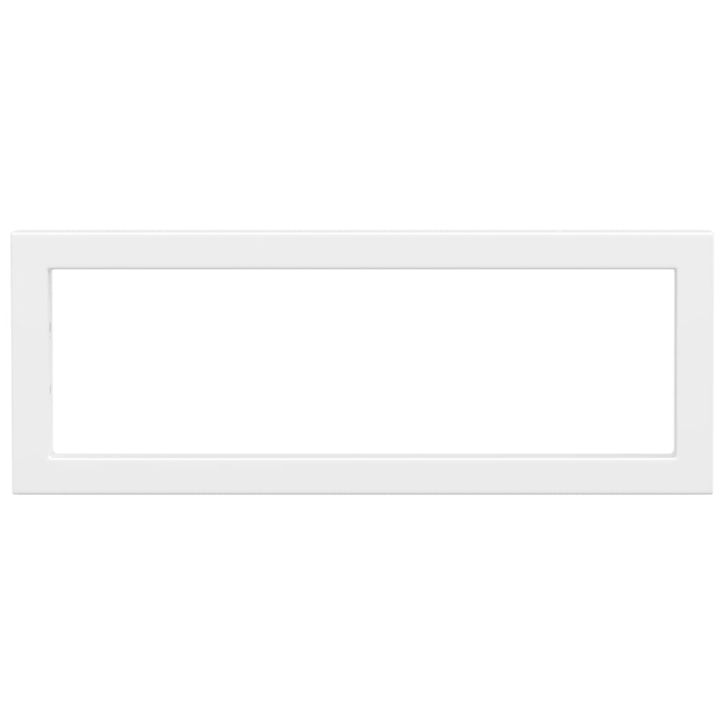 vidaXL Shelf Brackets for Washbasin 2 pcs White Rectangular Steel 6