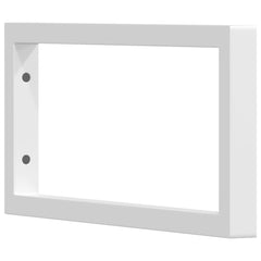 Shelf Brackets for Washbasin 2 pcs White Rectangular Steel, image 4