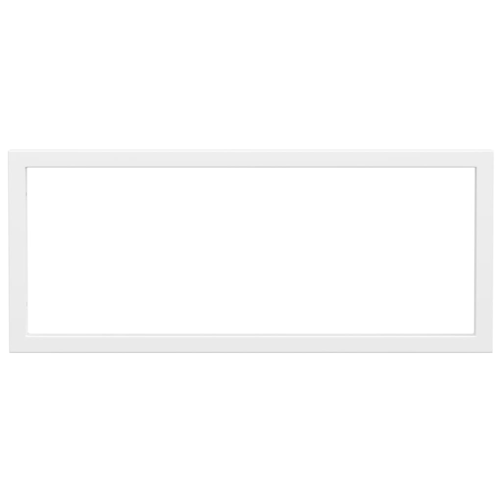 vidaXL Shelf Brackets for Washbasin 2 pcs White Rectangular Steel 6
