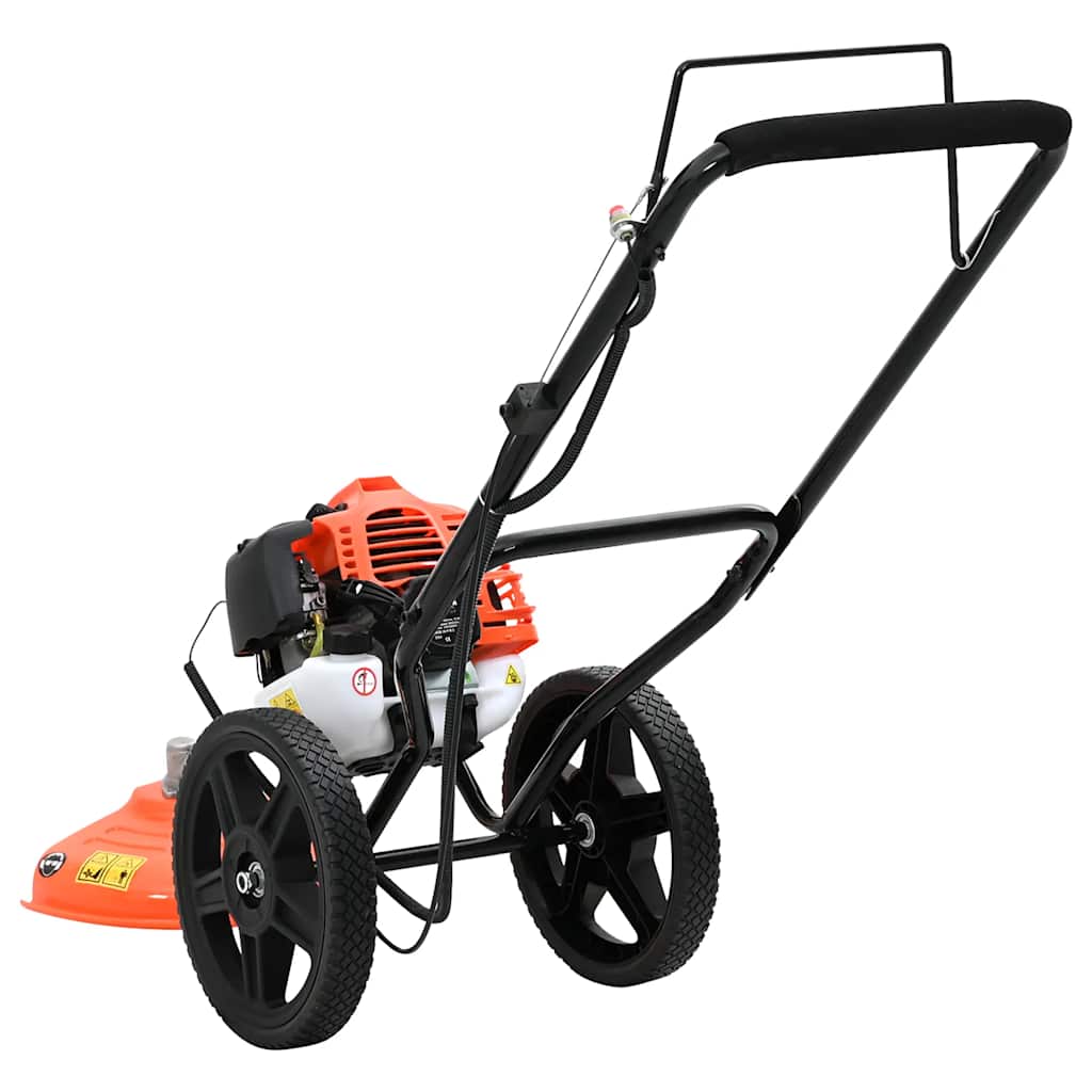 vidaXL Brush Cutter with Wheels Orange 52 cc 1,45 kW 3