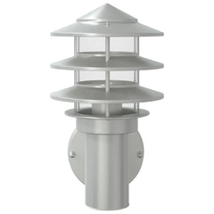 vidaXL Outdoor Wall Lights 2pcs Silver Stainless Steel 4