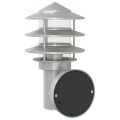 vidaXL Outdoor Wall Lights 2pcs Silver Stainless Steel 6