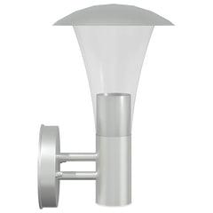 vidaXL Outdoor Wall Lights 2pcs Silver Stainless Steel 5