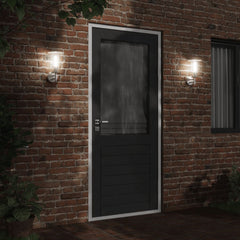 vidaXL Outdoor Wall Lights 2pcs Silver Stainless Steel 3