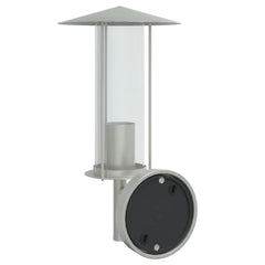 vidaXL Outdoor Wall Lights 2pcs Silver Stainless Steel 6