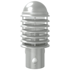 vidaXL Outdoor Wall Lights with Sensors 2pcs Silver Stainless Steel 4
