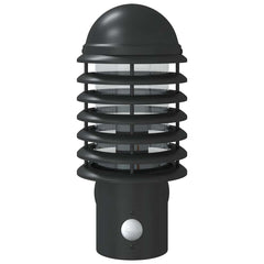 vidaXL Outdoor Wall Lights with Sensors 2pcs Black Stainless Steel 4