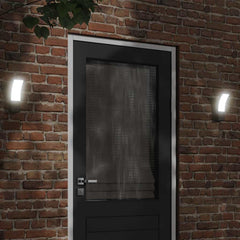 Outdoor LED Wall Lights with Sensors 2pcs Black No