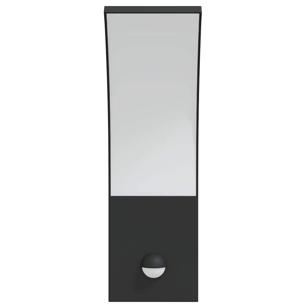 Outdoor LED Wall Lights with Sensors 2pcs Black Yes