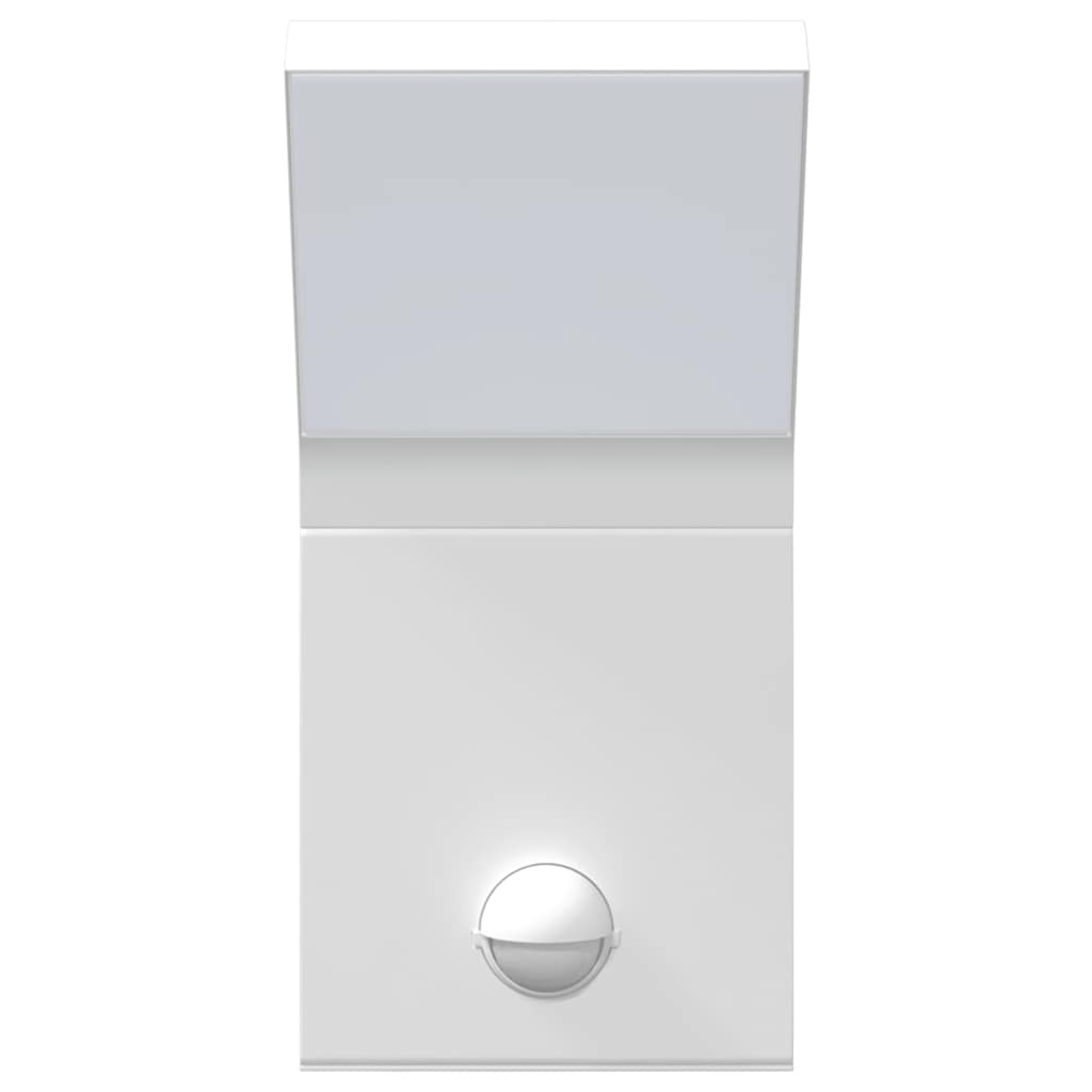 vidaXL Outdoor LED Wall Light with Sensor White Die-cast Aluminium 5