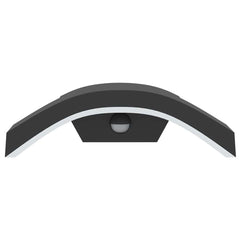 vidaXL Outdoor LED Wall Light with Sensor Black Die-cast Aluminium 4