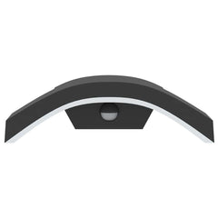 vidaXL Outdoor LED Wall Lights with Sensors 2pcs Black Die-cast Aluminium 4
